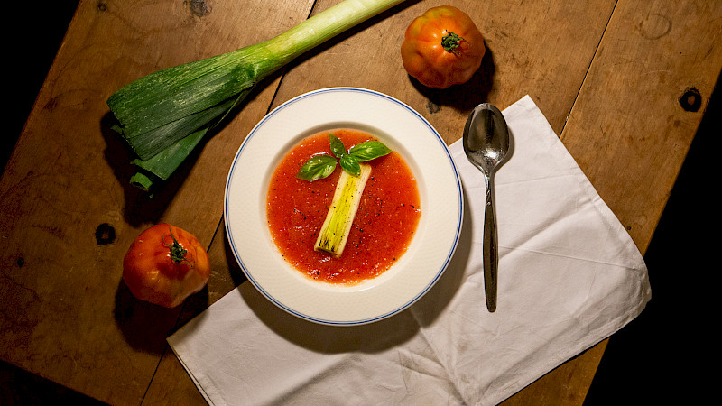 Tomaten-Lauch-Suppe