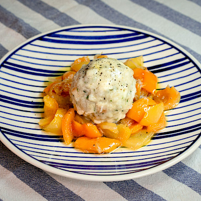 Recipe: South Tyrolean Cheese Dumplings with Peperonata