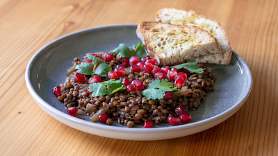 Lentils in Red Wine